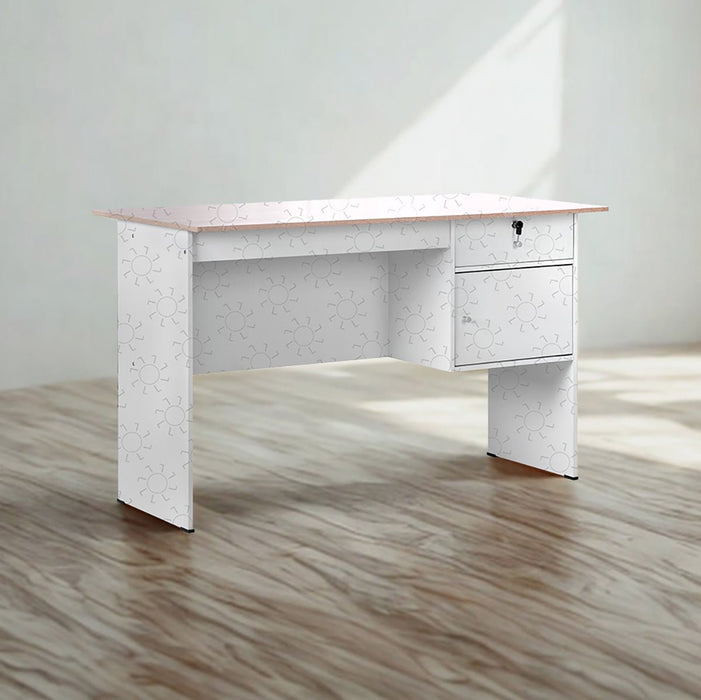 MEJA KANTOR - OFFICE DESK Meja Kantor 1/2 Biro Lunar MK120 LUNAR OSCARLIVING