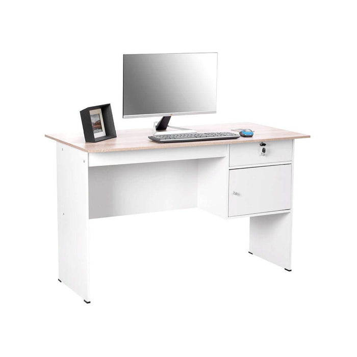 MEJA KANTOR - OFFICE DESK Meja Kantor 1/2 Biro Lunar MK120 LUNAR OSCARLIVING