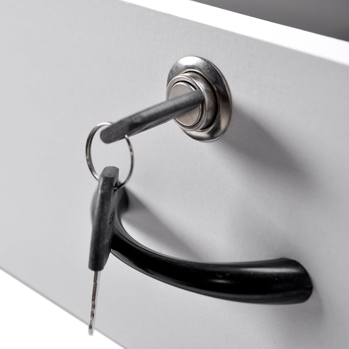 MEJA KANTOR - OFFICE DESK Meja Kantor 1/2 Biro Lunar MKS126 LUNAR OSCARLIVING