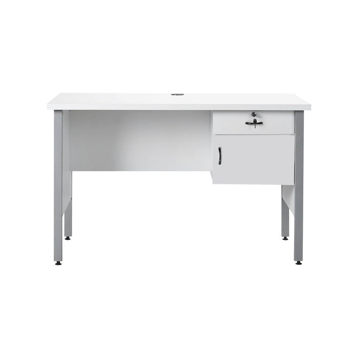 MEJA KANTOR - OFFICE DESK Meja Kantor 1/2 Biro Lunar MKS126 LUNAR OSCARLIVING