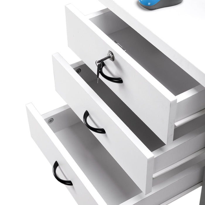 MEJA KANTOR - OFFICE DESK Meja Kantor 1/2 Biro Lunar MKS126 LUNAR OSCARLIVING