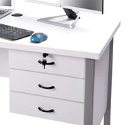 MEJA KANTOR - OFFICE DESK Meja Kantor 1/2 Biro Lunar MKS126 LUNAR OSCARLIVING