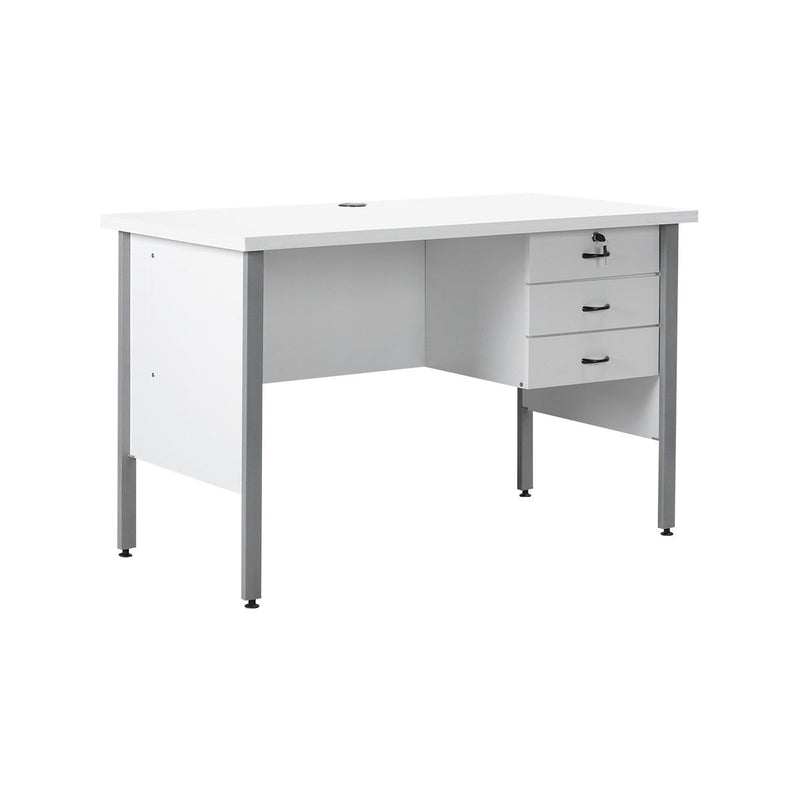 MEJA KANTOR - OFFICE DESK Meja Kantor 1/2 Biro Lunar MKS126 LUNAR OSCARLIVING
