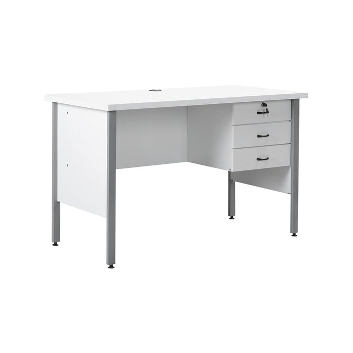 MEJA KANTOR - OFFICE DESK Meja Kantor 1/2 Biro Lunar MKS126 LUNAR OSCARLIVING