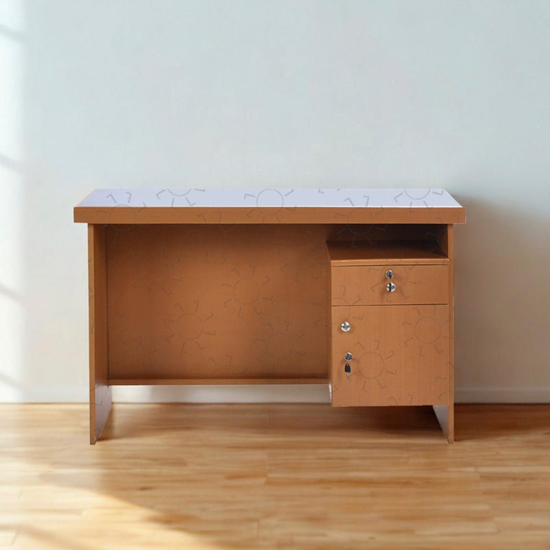 MEJA KANTOR - OFFICE DESK Meja Kantor 1/2 BIRO OLIV Mawar Natural OLIV OSCARLIVING