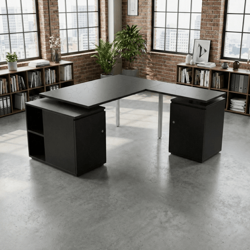 MEJA KANTOR - OFFICE DESK Meja Kantor Firm Apex Manager L Desk FIRM OSCARLIVING