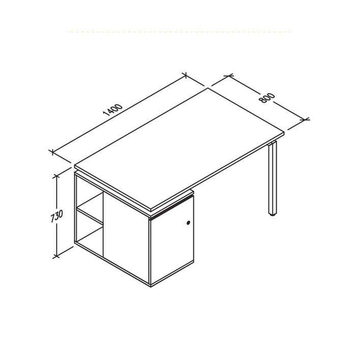 MEJA KANTOR - OFFICE DESK Meja Kantor Firm Apex Staff Desk FIRM OSCARLIVING