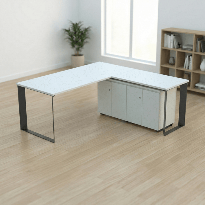 MEJA KANTOR - OFFICE DESK Meja Kantor Firm Exo Director L Desk FIRM OSCARLIVING