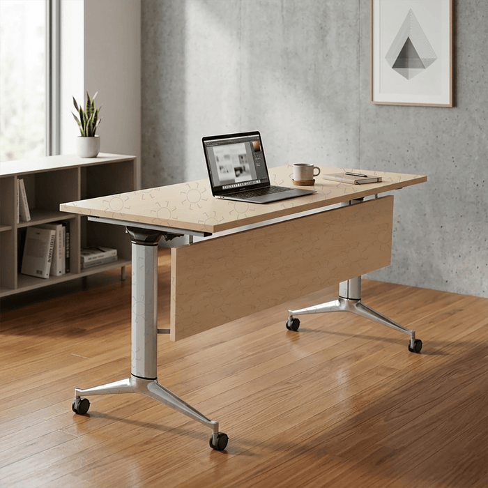 MEJA KANTOR - OFFICE DESK Meja Kantor Firm LSA Rectangular Folding Desk With MPanel FIRM OSCARLIVING