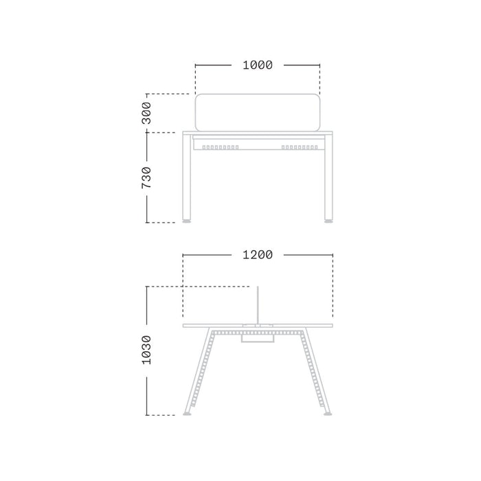 MEJA KANTOR - OFFICE DESK Meja Kantor Firm Sattu Desk 2 FIRM OSCARLIVING