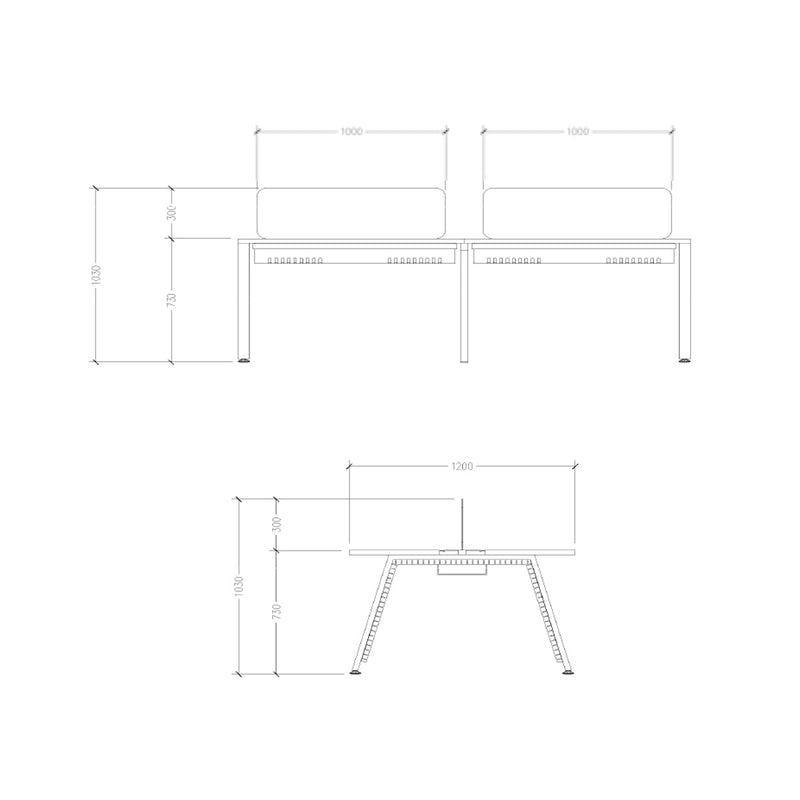 MEJA KANTOR - OFFICE DESK Meja Kantor Firm Sattu Desk 4 FIRM OSCARLIVING