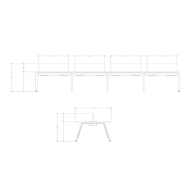 MEJA KANTOR - OFFICE DESK Meja Kantor Firm Sattu Desk 8 FIRM OSCARLIVING