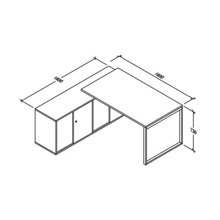 MEJA KANTOR - OFFICE DESK Meja Kantor Firm Sno Manager L Desk FIRM OSCARLIVING