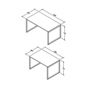 MEJA KANTOR - OFFICE DESK Meja Kantor Firm Sno Staff Desk FIRM OSCARLIVING