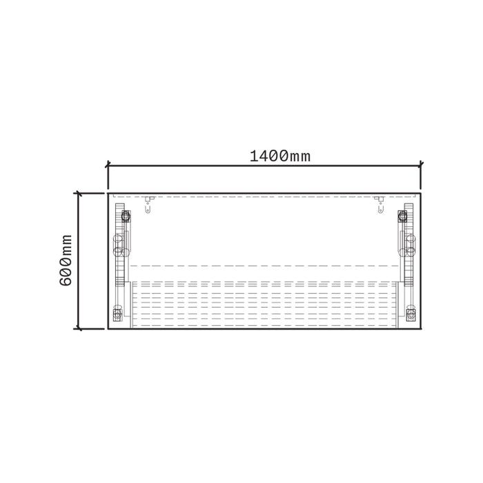 MEJA KANTOR - OFFICE DESK Meja Kantor Firm Tabla Folding Desk Complete Set FIRM OSCARLIVING