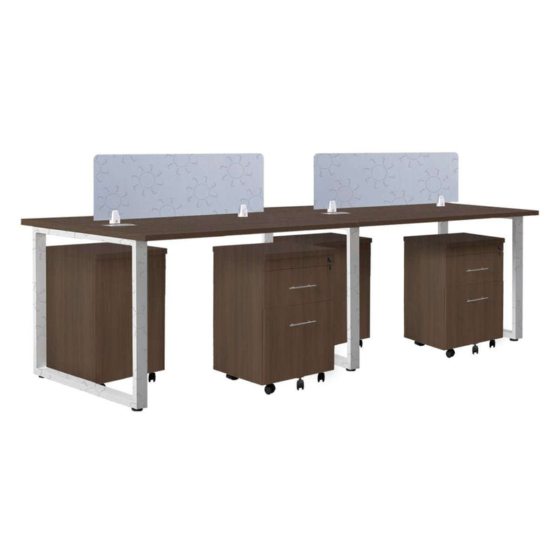 Meja Kantor INCO Fluix WS 4P F | DW Fluix WS 1 PF di Oscar Living dengan harga termurah
