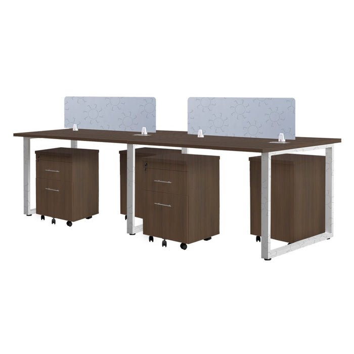 Meja Kantor INCO Fluix WS 4P F | DW Fluix WS 1 PF di Oscar Living dengan harga termurah