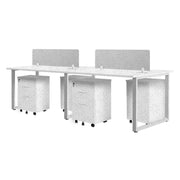 Meja Kantor INCO Fluix WS 4P F | DW Fluix WS 1 PF di Oscar Living dengan harga termurah