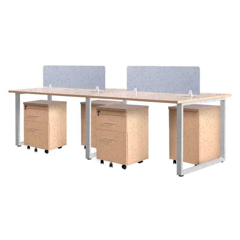 Meja Kantor INCO Fluix WS 4P F | DW Fluix WS 1 PF di Oscar Living dengan harga termurah