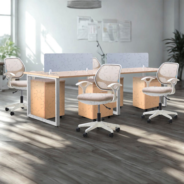 Meja Kantor INCO Fluix WS 4P F | DW Fluix WS 1 PF | Javico di Oscar Living dengan harga termurah