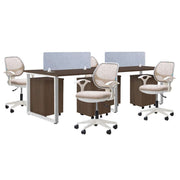 Meja Kantor INCO Fluix WS 4P F | DW Fluix WS 1 PF | Javico di Oscar Living dengan harga termurah