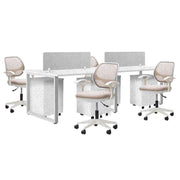 Meja Kantor INCO Fluix WS 4P F | DW Fluix WS 1 PF | Javico di Oscar Living dengan harga termurah