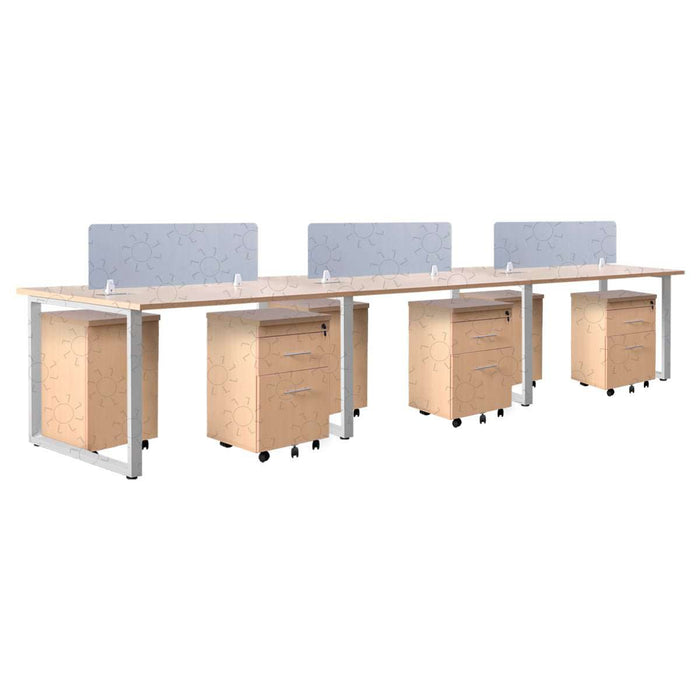 Meja Kantor INCO Fluix WS 6P F | DW Fluix WS 1 PF di Oscar Living dengan harga termurah