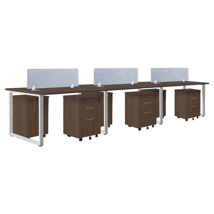 Meja Kantor INCO Fluix WS 6P F | DW Fluix WS 1 PF di Oscar Living dengan harga termurah