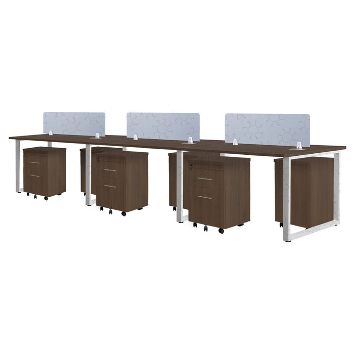 Meja Kantor INCO Fluix WS 6P F | DW Fluix WS 1 PF di Oscar Living dengan harga termurah