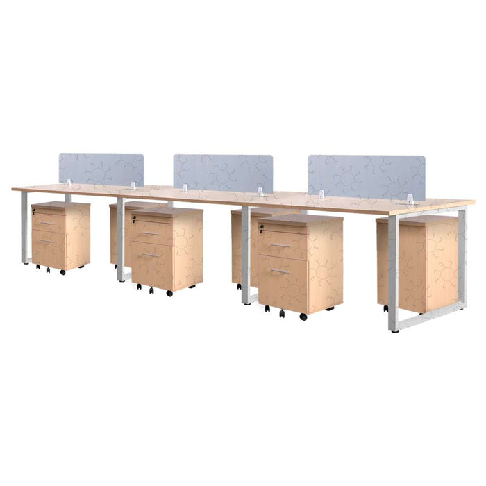 Meja Kantor INCO Fluix WS 6P F | DW Fluix WS 1 PF di Oscar Living dengan harga termurah