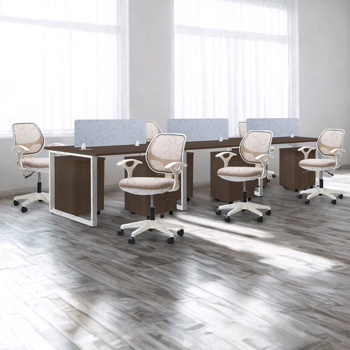 Meja Kantor INCO Fluix WS 6P F | DW Fluix WS 1 PF | Javico di Oscar Living dengan harga termurah