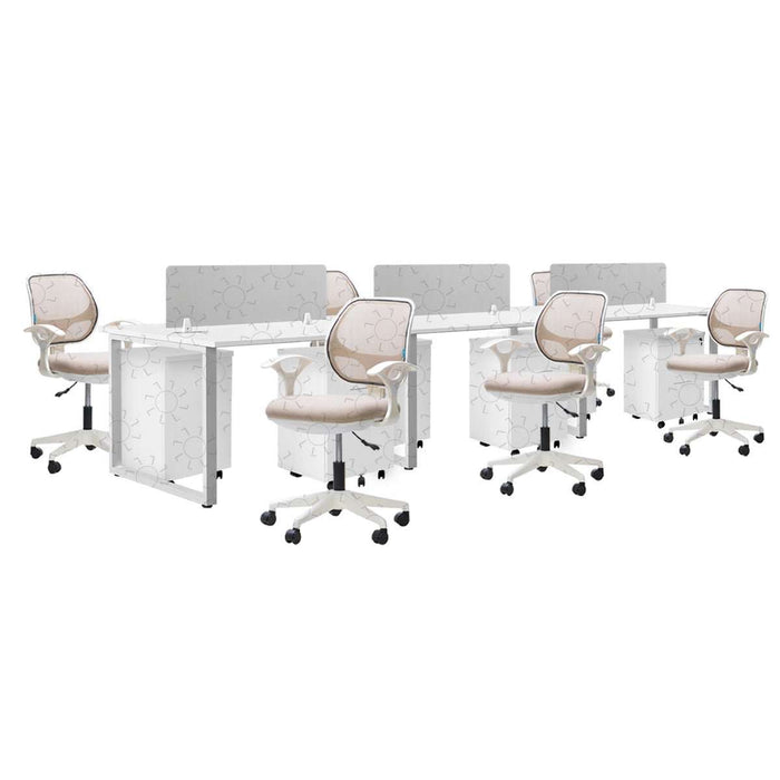 Meja Kantor INCO Fluix WS 6P F | DW Fluix WS 1 PF | Javico di Oscar Living dengan harga termurah