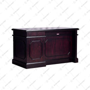 MEJA KANTOR - OFFICE DESK Meja Kerja Horse Metal MTP 02 Dark Mahony HORSE METAL OSCARLIVING