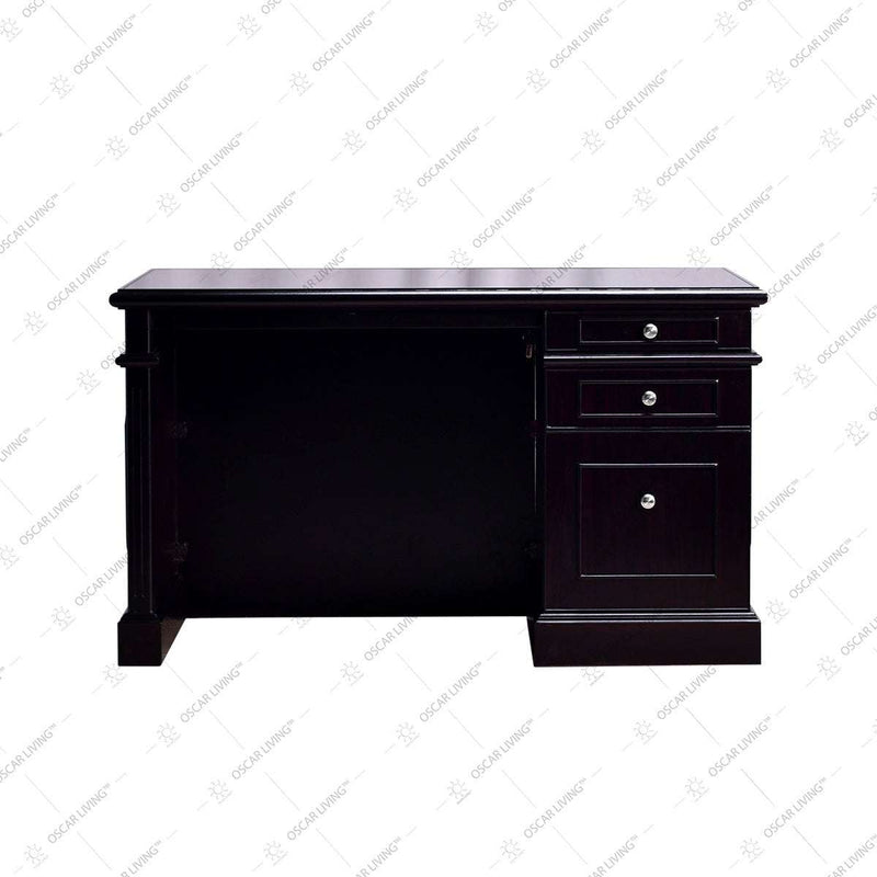 MEJA KANTOR - OFFICE DESK Meja Kerja Horse Metal MTP 02 Dark Mahony HORSE METAL OSCARLIVING