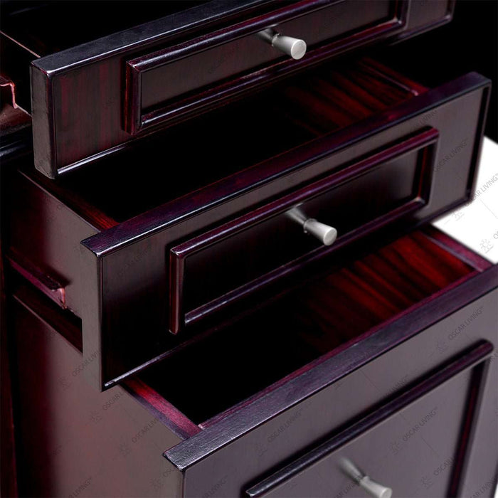 MEJA KANTOR - OFFICE DESK Meja Kerja Horse Metal MTP03 Dark Mahony HORSE METAL OSCARLIVING