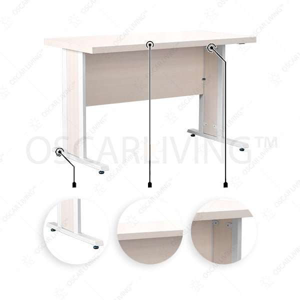 MEJA KANTOR - OFFICE DESK Meja Kerja Kantor Harold Lundern 120 dan Drawer Magnus 2L HAROLD OSCARLIVING