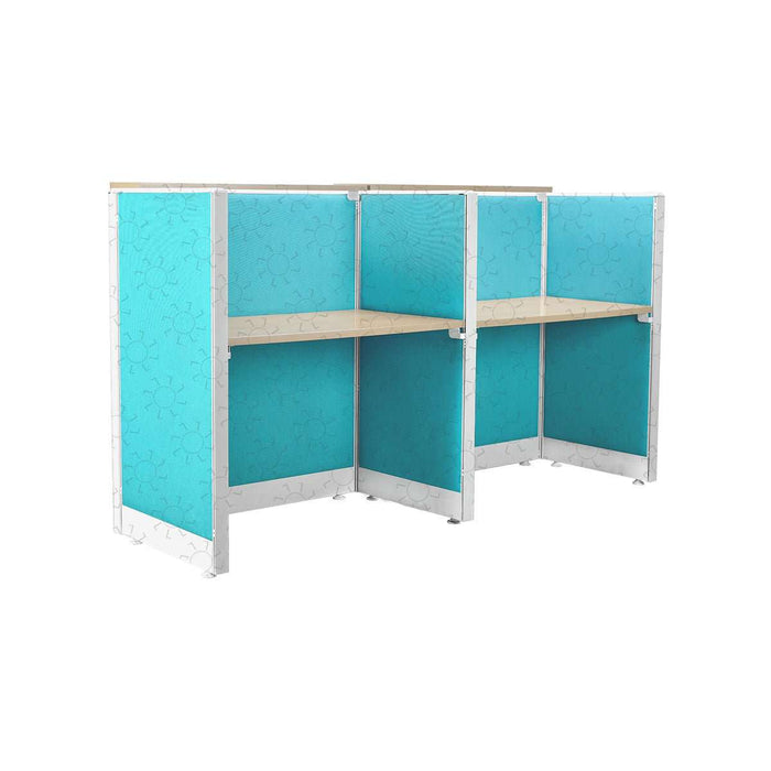 MEJA KANTOR - OFFICE DESK Meja Partisi Harold Evolux Top Beech 2Way dan Ambalan | 120 HAROLD OSCARLIVING