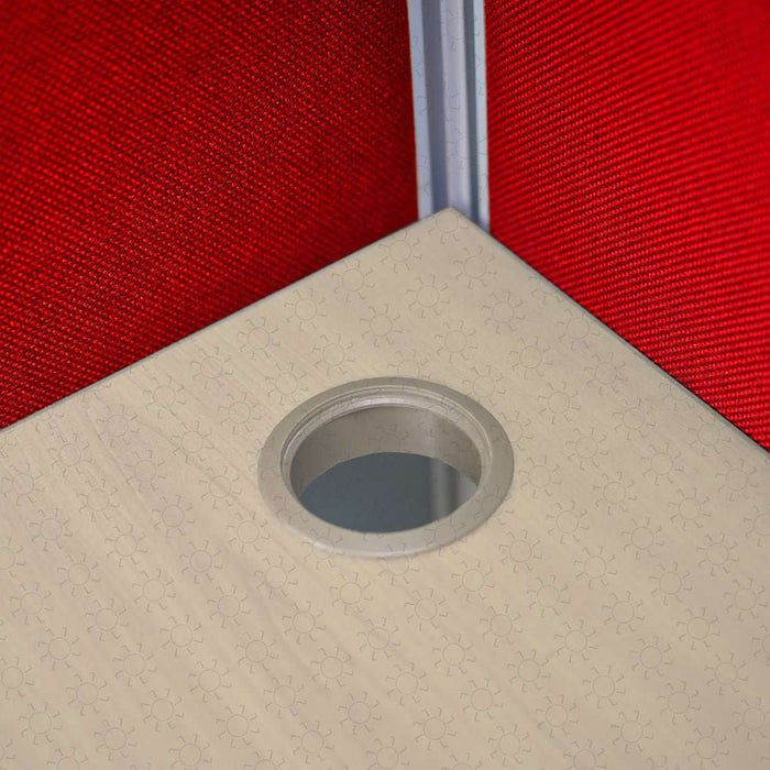 MEJA KANTOR - OFFICE DESK Meja Partisi Harold Evolux Top Beech 2Way dan Ambalan | 120 HAROLD OSCARLIVING