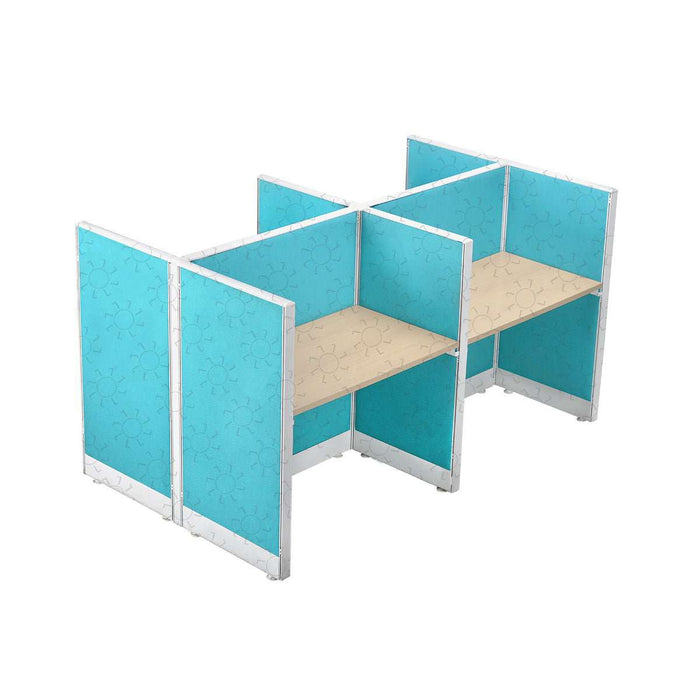 MEJA KANTOR - OFFICE DESK Meja Partisi Harold Evolux Top Beech 4Way | 100 HAROLD OSCARLIVING