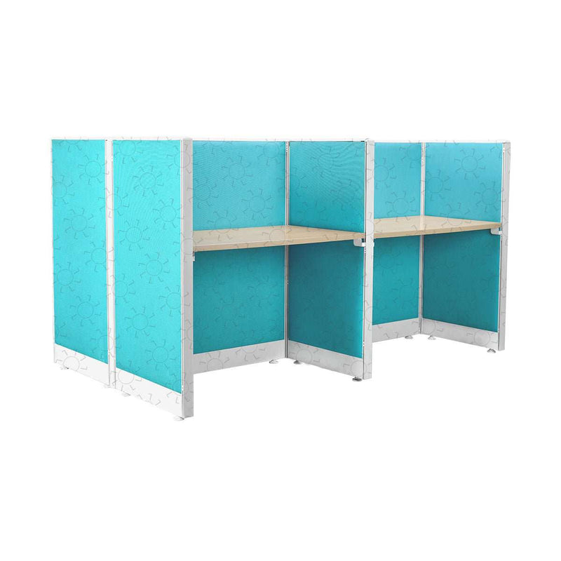 MEJA KANTOR - OFFICE DESK Meja Partisi Harold Evolux Top Beech 4Way | 120 HAROLD OSCARLIVING