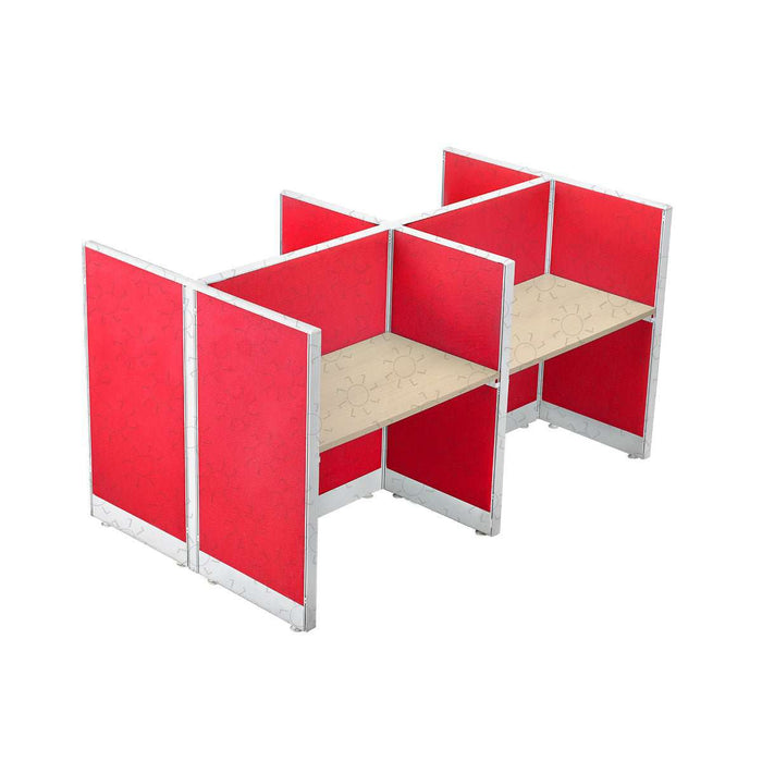 MEJA KANTOR - OFFICE DESK Meja Partisi Harold Evolux Top Beech 4Way | 120 HAROLD OSCARLIVING