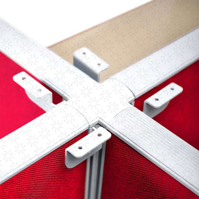 MEJA KANTOR - OFFICE DESK Meja Partisi Harold Evolux Top Beech 4Way dan Ambalan | 120 HAROLD OSCARLIVING