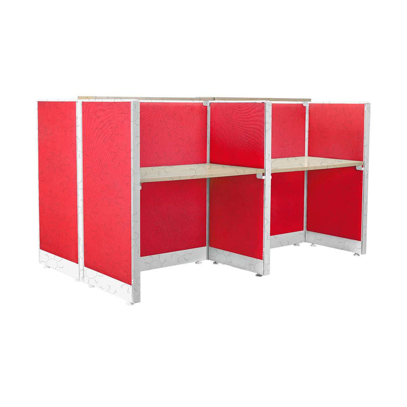 MEJA KANTOR - OFFICE DESK Meja Partisi Harold Evolux Top Beech 4Way dan Ambalan | 120 HAROLD OSCARLIVING