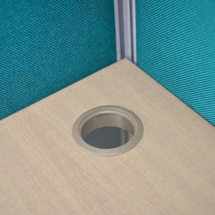 MEJA KANTOR - OFFICE DESK Meja Partisi Harold Evolux Top Beech 4Way dan Ambalan | 120 HAROLD OSCARLIVING