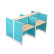 MEJA KANTOR - OFFICE DESK Meja Partisi Harold Evolux Top Beech 4Way dan Ambalan | 120 HAROLD OSCARLIVING
