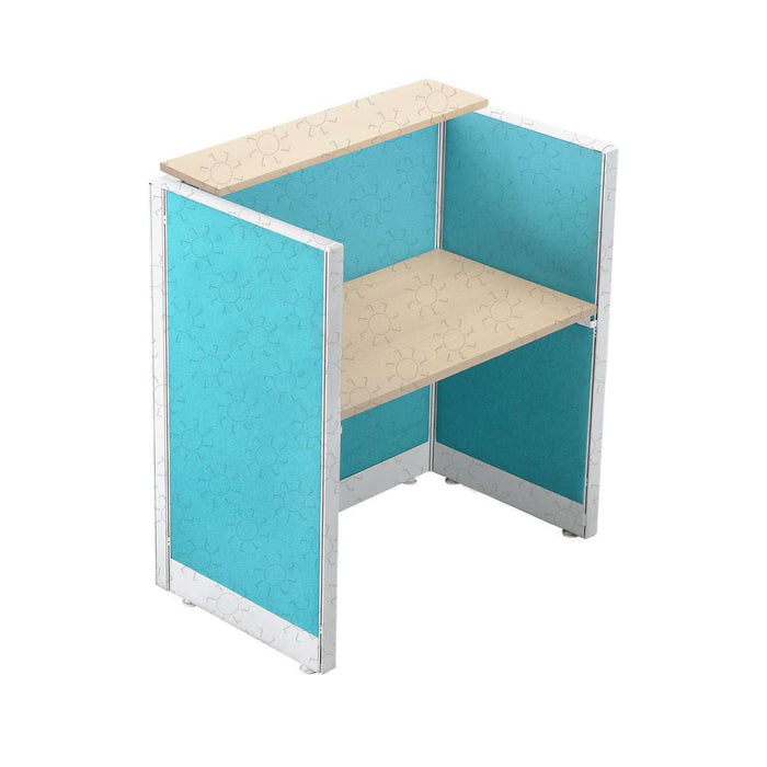 MEJA KANTOR - OFFICE DESK Meja Partisi Harold Evolux Top Beech Solo dan Ambalan | 120 HAROLD OSCARLIVING
