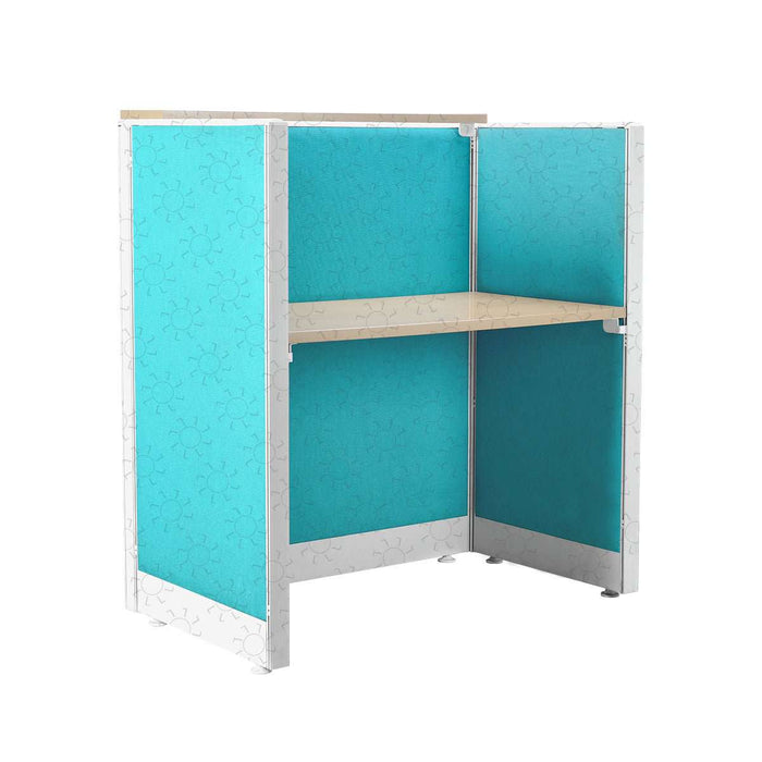 MEJA KANTOR - OFFICE DESK Meja Partisi Harold Evolux Top Beech Solo dan Ambalan | 120 HAROLD OSCARLIVING