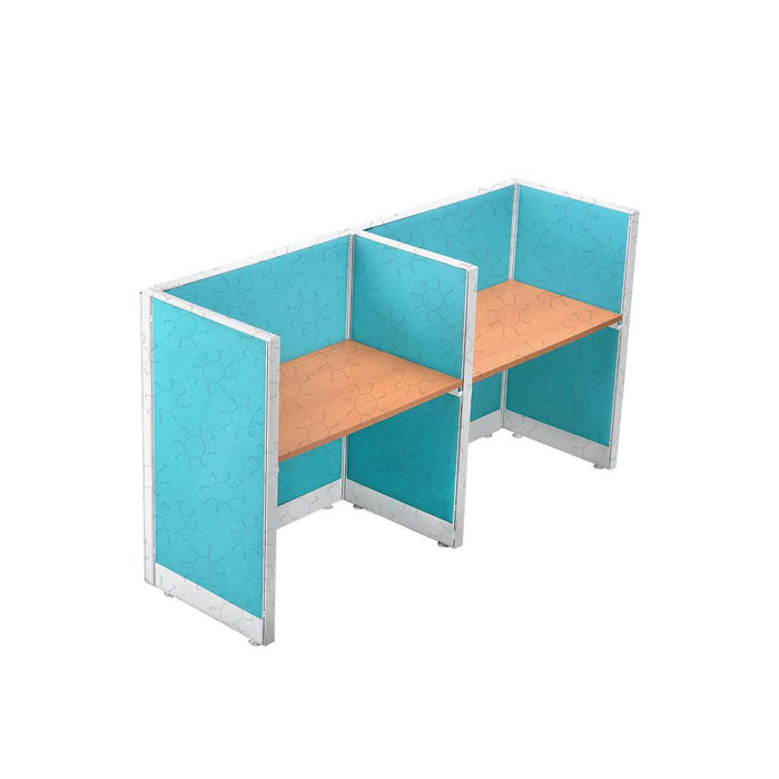 MEJA KANTOR - OFFICE DESK Meja Partisi Harold Evolux Top Cherry 2Way | 120 HAROLD OSCARLIVING