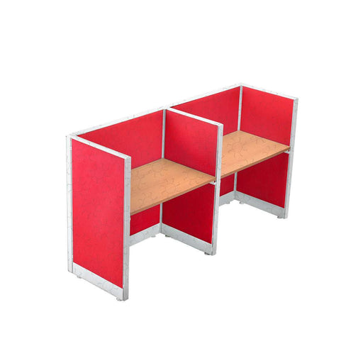 MEJA KANTOR - OFFICE DESK Meja Partisi Harold Evolux Top Cherry 2Way | 120 HAROLD OSCARLIVING
