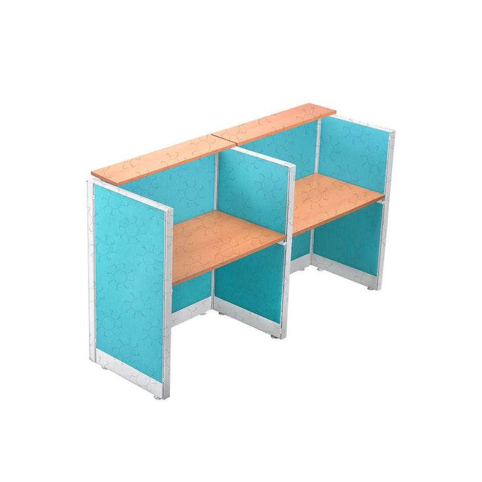 MEJA KANTOR - OFFICE DESK Meja Partisi Harold Evolux Top Cherry 2Way dan Ambalan | 120 HAROLD OSCARLIVING